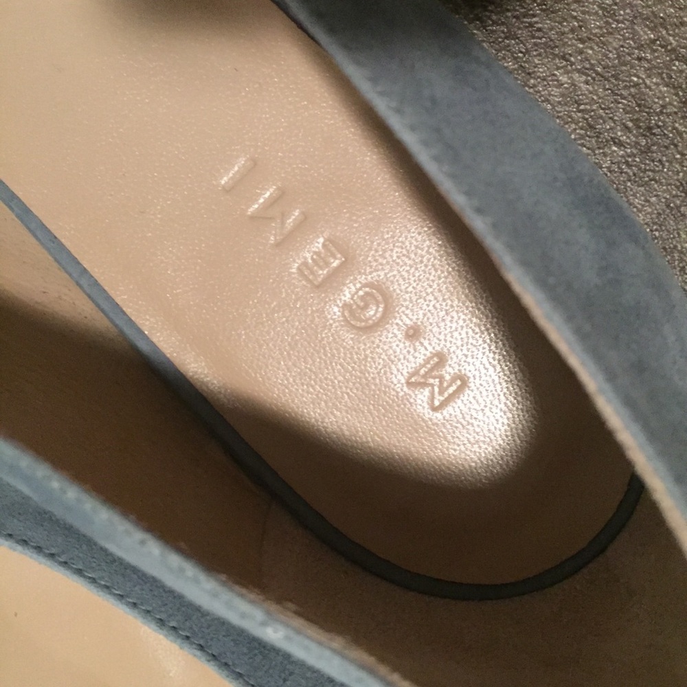 MSOLD! M. Gemi La Fortuna Blue Suede Flat Size 9 - Picture 6 of 6